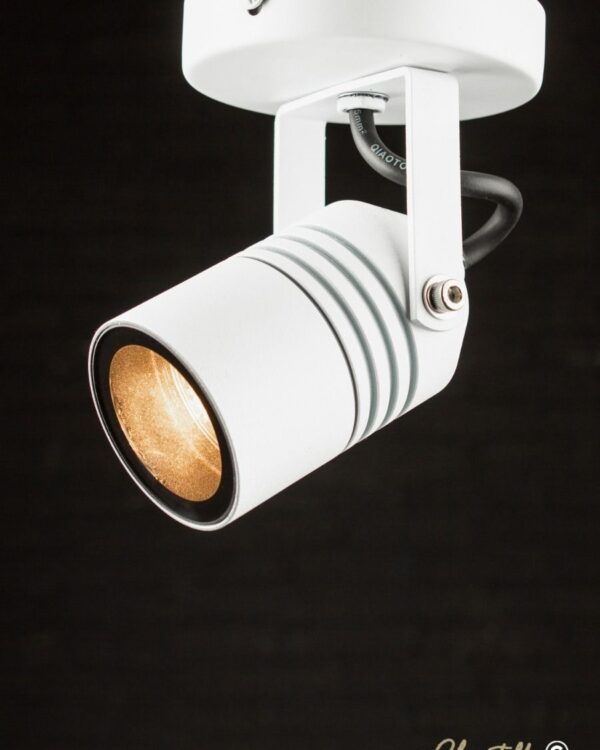 Adjustable white ceiling mounted spotlight - 071094