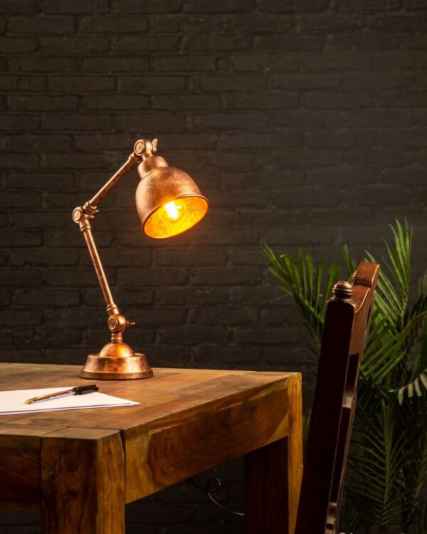 Copper sprayed adjustable table lamp - 071737