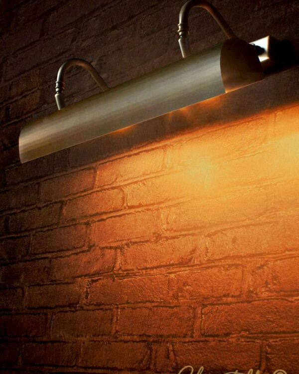 Antique brass indoor picture wall light