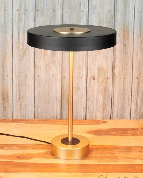 Bespoke table lamp in a black & gold finish - 072534