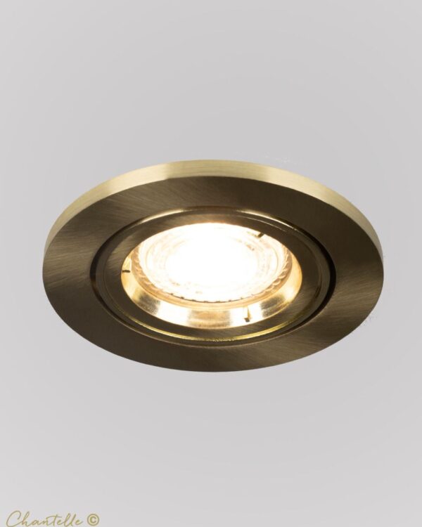 Fire Rated Downlight in brass - 074848