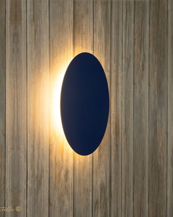 Delmar-LED Round Wall Light in Blue