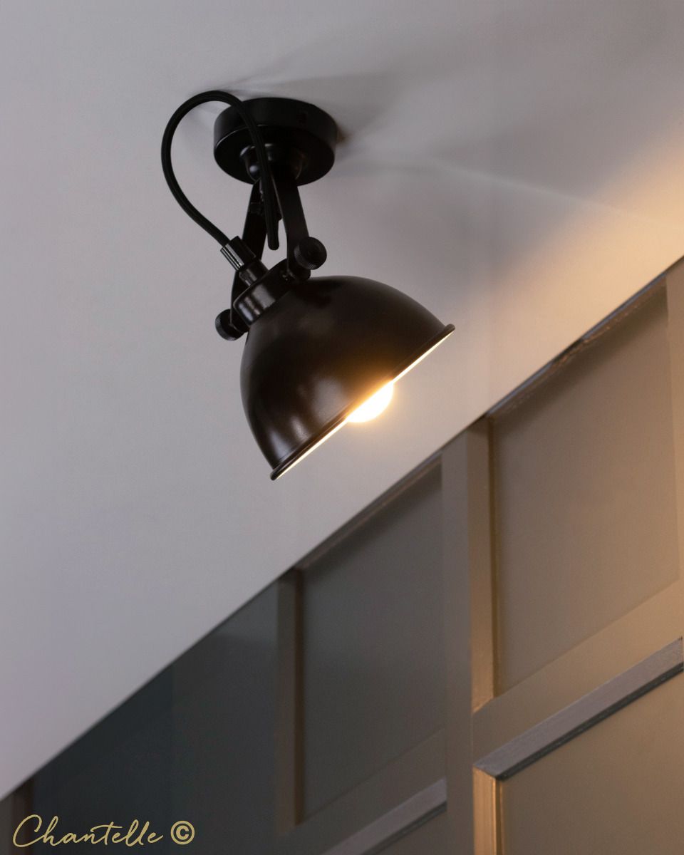 Black Tilt Flush Light - 075682