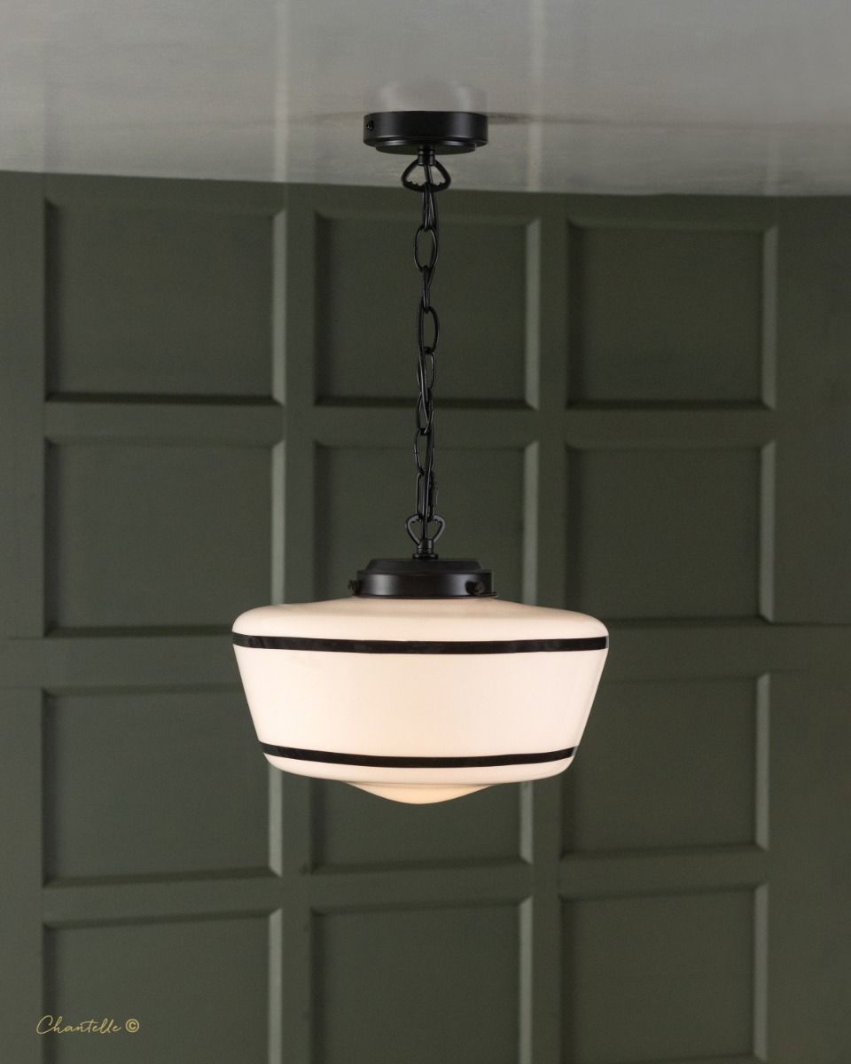 Opal pendant with vinyl banding