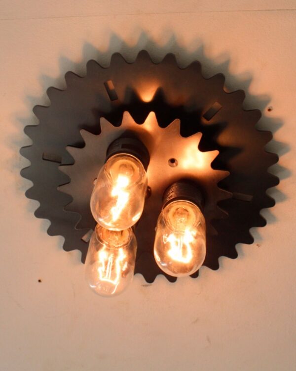 Industrial rustic spike flush fitting, 2 tier - 039418