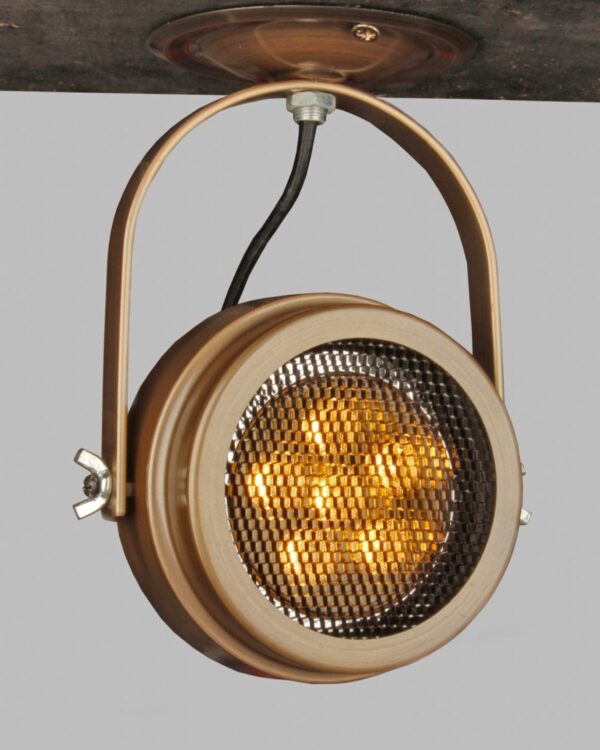 Adjustable antique brass AR111 LED flush spotlight - 050610