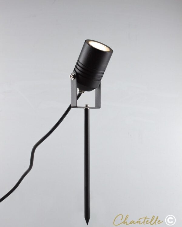 Black outdoor spike spot light - 055536