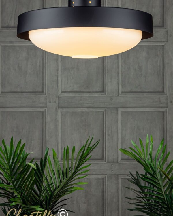 Semi-flush flying saucer ceiling light - 059977