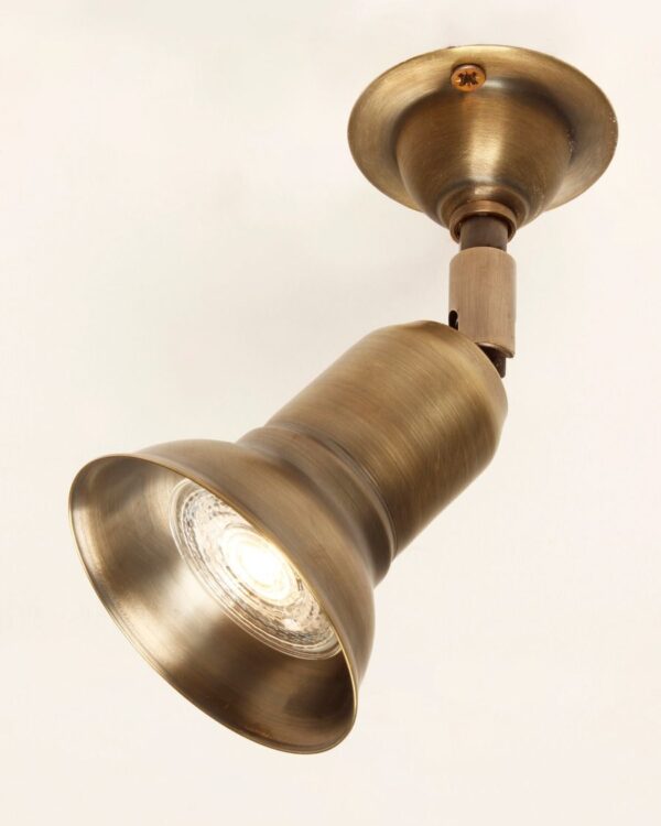Antique brass GU10 directional spotlight - 050688