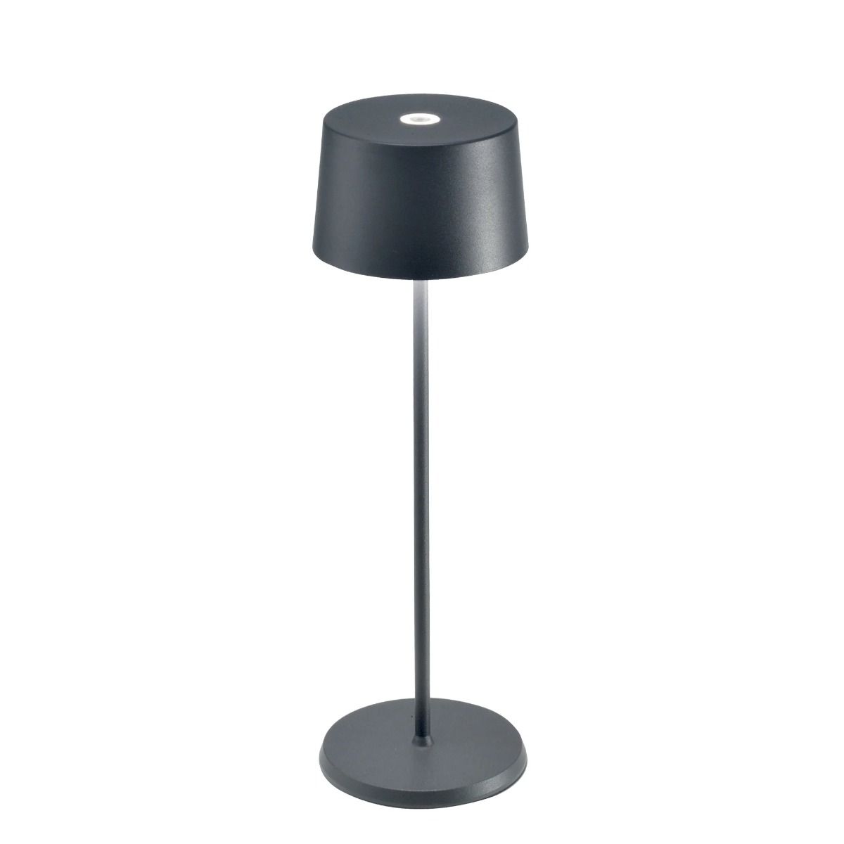 Olivia Table Lamp in Dark Grey - Battery Powered