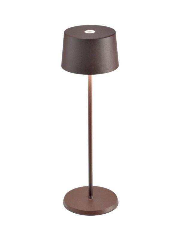 Olivia Table Lamp in Corten - Battery Powered