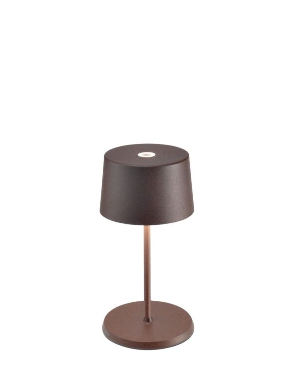 Olivia Mini Table Lamp in Corten - Battery Powered