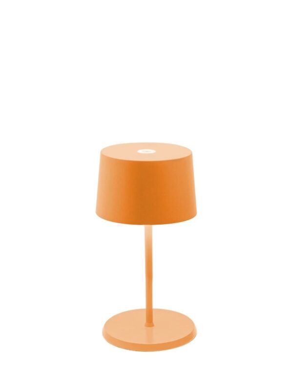 Olivia Mini Table Lamp in Orange - Battery Powered