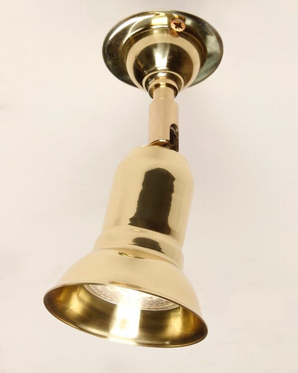 Polished brass GU10 directional spotlight - 050689